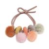 Magik 5~10Pcs Hair Tie Elastic Band Scrunchies Crystal Pompom Pearl Ponytail Holder (5 Pack, Pom-pom) view 2