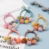 Magik 5~10Pcs Hair Tie Elastic Band Scrunchies Crystal Pompom Pearl Ponytail Holder (5 Pack, Pom-pom) view 4