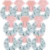 10 PACK Hair Scrunchies for Bridesmaids - Proposal Gifts, Elastics, Bachelorette Party Favors (To Have and To Hold Your Hair Back) GREEN view 1