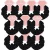 10 PACK Scrunchies for Bridesmaid Proposal, Bachelorette Party Favors, Bridal Wedding Party Hair Ties (To Have and To Hold Your Hair Back) Black view 1