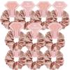 10 PACK Scrunchies for Bridesmaids, Proposal Gifts, Elastics Hair Ties, Bachelorette Party Favors (To Have and To Hold Your Hair Back) RoseGold view 1