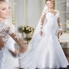 Wedding Gowns for Bride 2025 Sexy and Modern V-Neck with Train Mermaid Lace Open Back Long Ivory 8 view 4