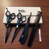 Blue and Black Hair Cutting Japanese Stainless Steel Detachable Finger Inserts Great for Men, Women view 2