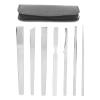 13 Pcs Pedicure Knife Set, Stainless Steel Ingrown Toe Nail Knife, Dead Skin Calluses Removal Pedicure Tool Set, Nail Scraper Nail File Oblique view 2
