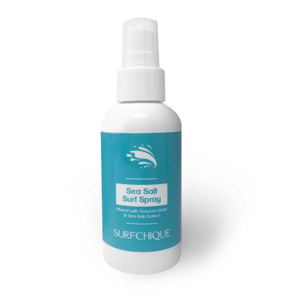 SURFCHIQUE Sea Salt Surf Spray with Coconut Water for Beachy Waves & Texture (8 oz)