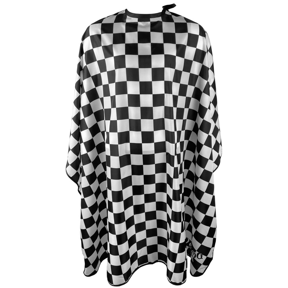 Barber Cape for Men Haircut Cape with Snap Closures Professional Salon Cutting Cape Large Waterproof Hairdressing Cape Gown Apron for Hairstylist- 63 56(CHECKED PATTERN)