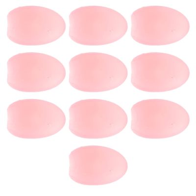 10Pcs Makeup Brush Cover Lipbrush Anti Lost Cover Silicone Cover Cosmetic Beauty Brush Protector for Lip Care Makeup Use Pink
