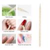 100pcs Nail Care Cuticle Pusher - Disposable Nail Cuticle Pusher Dead Skin Removal Manicure Pedicure Cuticle Cleaning Sticks Crystal Cuticle Putter Nail Stick for Fingernail(01) view 4