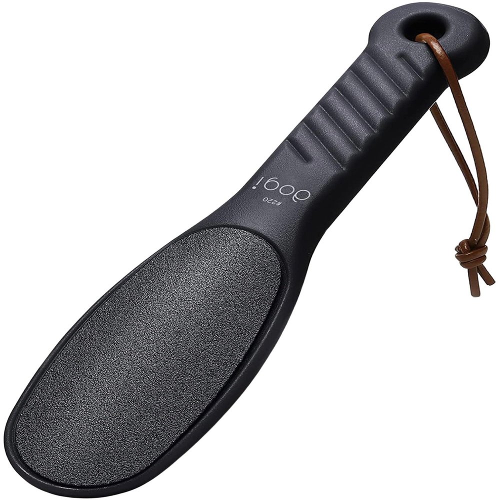 aogi Foot rasp Pedicure Foot File - Removes Damaged and Hard Skin, Avoids Callus Buildup  Gentle, Fine File for at-Home Professional Treatment (Black, Waterproof, Comes with Original Pouch)