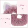 Beaupretty Corbatas Para Nios 6Pcs Girl Scrunchy Hair Tie Ponytail Holder Cat Ear Scrunchies Elastic Hair Band Kids Hair Ties Assorted Color view 3