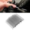 100pcs Nail Care Cuticle Pusher - Disposable Nail Cuticle Pusher Dead Skin Removal Manicure Pedicure Cuticle Cleaning Sticks Crystal Cuticle Putter Nail Stick for Fingernail(04) view 2