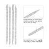 100pcs Nail Care Cuticle Pusher - Disposable Nail Cuticle Pusher Dead Skin Removal Manicure Pedicure Cuticle Cleaning Sticks Crystal Cuticle Putter Nail Stick for Fingernail(04) view 3