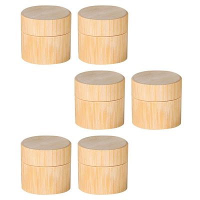 Cabilock 6pcs Cream Containers Multi-functional Portable Jars for Lotions Moisturizers and Face Masks Leak Travel Bottles for Toiletries Design