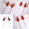 Beaupretty 1pair Delicate Bride Side Clips Hair Accessories for Weddings and Parties Elegant Headwear for Brides of Stunning Side Clips view 4