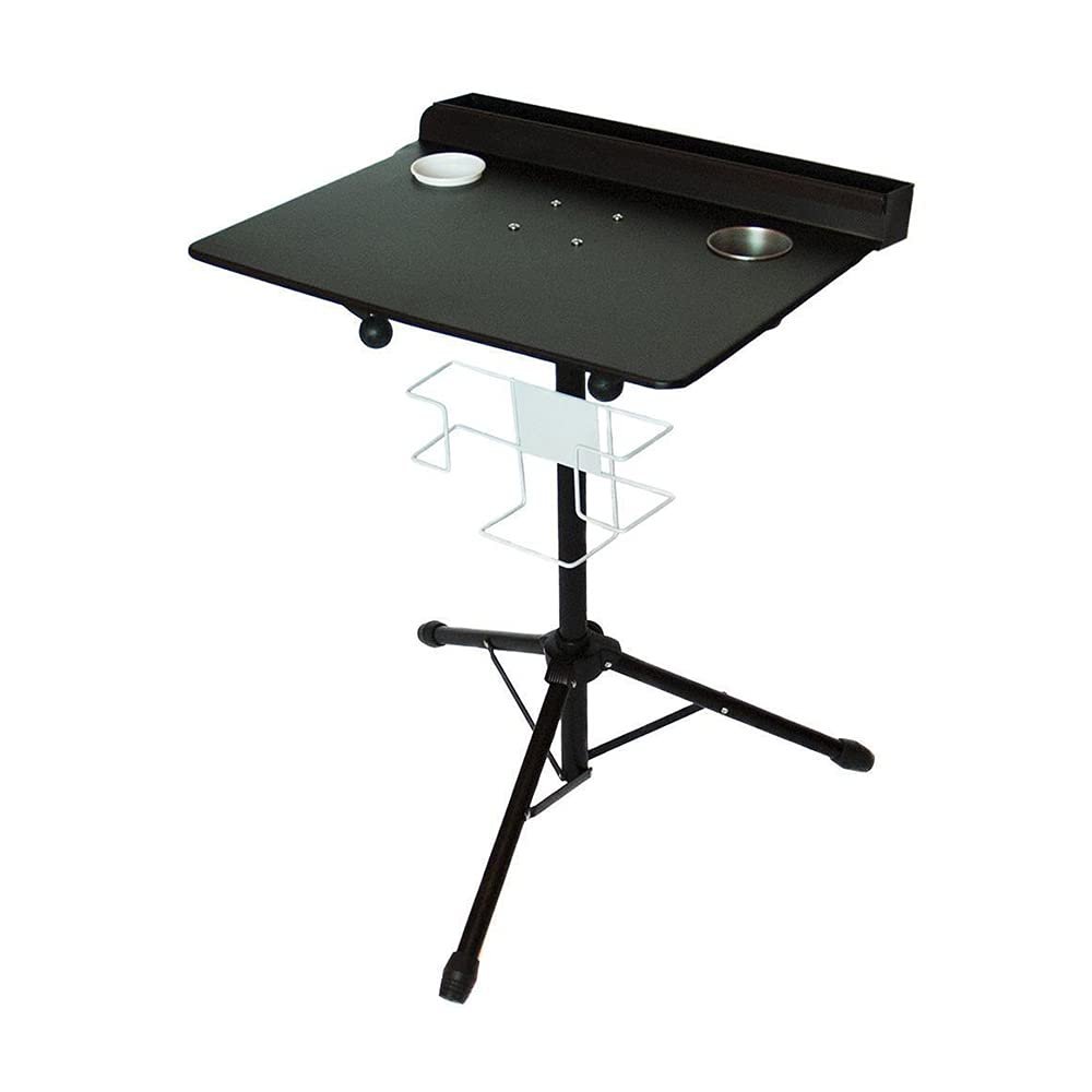 Ethedeal Mobile Tattoo Work Station,Beauty Salon Tattoo Tripod Stand,Adjustable Tattoo Desk Table,with Removable Back Tray