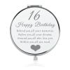 16th Birthday Gift Idea for 16 Year Old Girls, Happy 16th Birthday Gift for Daughter Granddaughter Niece Sister Friends, Double Sided Travel Compact Makeup Mirror Sixteen Birthday Present for Girls view 1