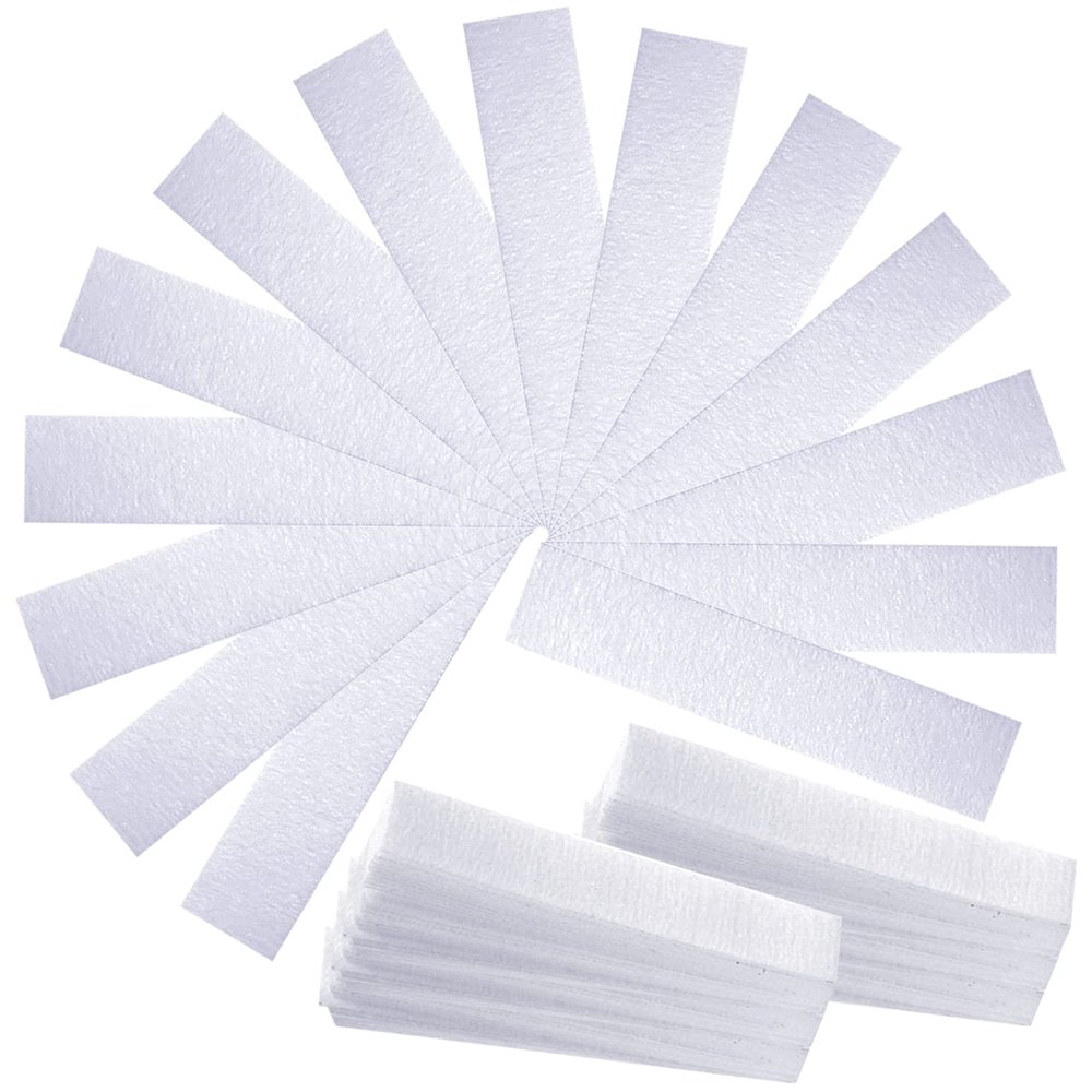 Maitys Eyebrows Small Wax Strips Kit Hair Removal Paper Facial Strips Epilating Pads for Women Men Eyebrow Body Face Arms Lip, 0.4 x 2.4 Inches, White, Wax Not Included(400 Pieces)
