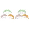 6 Pcs Resin Massage Combs Smooth Head Massage Combs Beauty Scraping Plate view 1
