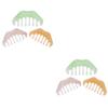 6 Pcs Resin Massage Combs Smooth Head Massage Combs Beauty Scraping Plate view 3