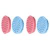 2 Sets 2Pcs Silicone Shampoo Brushes Double- side Baby Massage Bath Brushes view 1