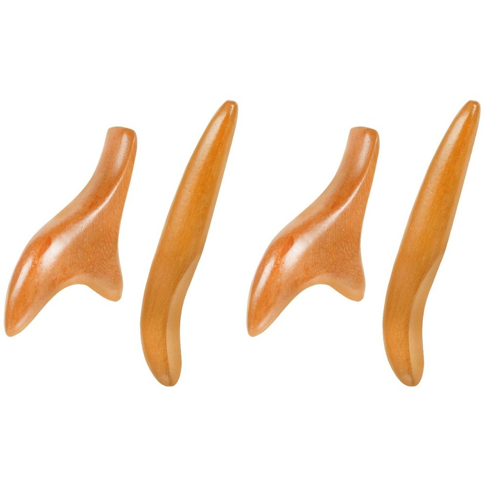 4 Pcs Massaging Gua Sha Scraping Board Practical Face Massage Stick Tools