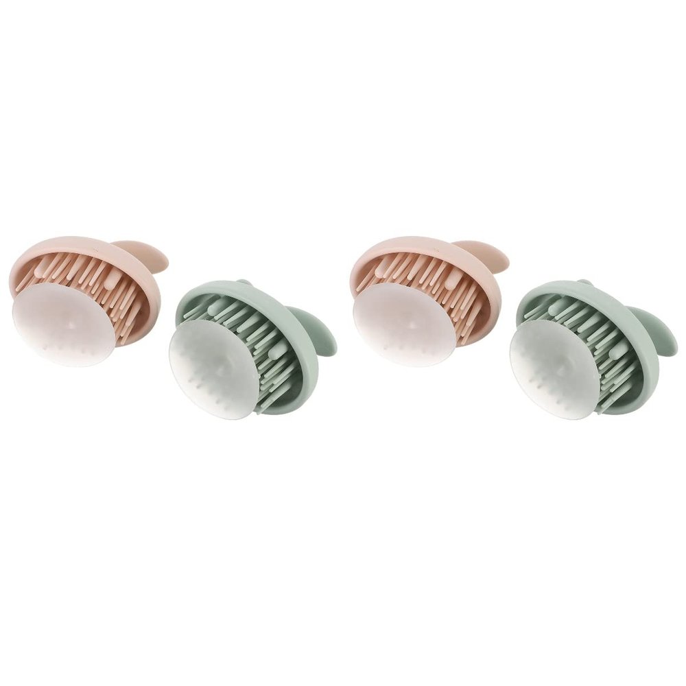 4 Pcs Scalp Brushes Hair Shampoo Brush Head Scrubber Comfortable Massage Brush