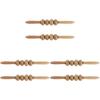 6 pcs Wooden Handheld Massage Stick Muscle Roller Massager Abdominal Massagers view 1