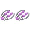 2pcs Multi- function Yoga Leg Massager Leg Muscle Relaxation Roller Leg Massage Stick Fitness Leg Clamp Massager Roller Massage (Purple) view 1