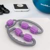 2pcs Multi- function Yoga Leg Massager Leg Muscle Relaxation Roller Leg Massage Stick Fitness Leg Clamp Massager Roller Massage (Purple) view 2