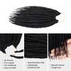 12 Inch 2 Pack AU-THEN-TIC Box Braid Crochet Hair Crochet Box Braids Hair Mambo Twist Braiding Pre-Stretched Pre Looped Synthetic Hair Extensions (12 Inch (Pack of 2), 1B (Off Black)) view 3