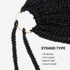 12 Inch 2 Pack AU-THEN-TIC Box Braid Crochet Hair Crochet Box Braids Hair Mambo Twist Braiding Pre-Stretched Pre Looped Synthetic Hair Extensions (12 Inch (Pack of 2), 1B (Off Black)) view 4