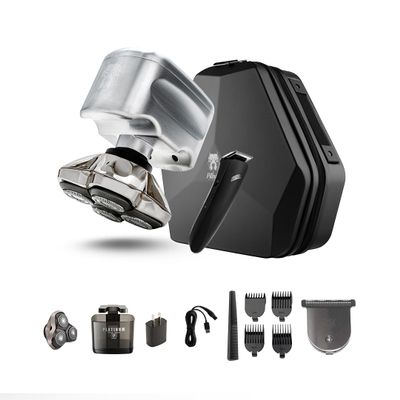 Skull Shaver Pitbull Diamond PRO Head & Face Shaver - Waterproof Cordless Electric Shaver - Metal Body - Baby Beast Trimmer - Travel Case - Gift for Men