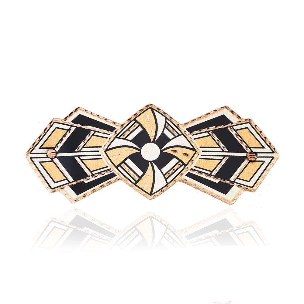 Artisan Handmade Art Deco Bowtie Barrette French Barrettes For Women Hairclips Copper Hair Accessories for Women HR-04
