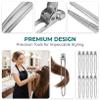 12Pcs Hair Clip Metal Alligator Curl Clips Hairdressing Positioning pin for Buns Curl Pin Metal Mini Claw Section Stainless Steel Bobby view 3