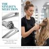 12Pcs Hair Clip Metal Alligator Curl Clips Hairdressing Positioning pin for Buns Curl Pin Metal Mini Claw Section Stainless Steel Bobby view 4