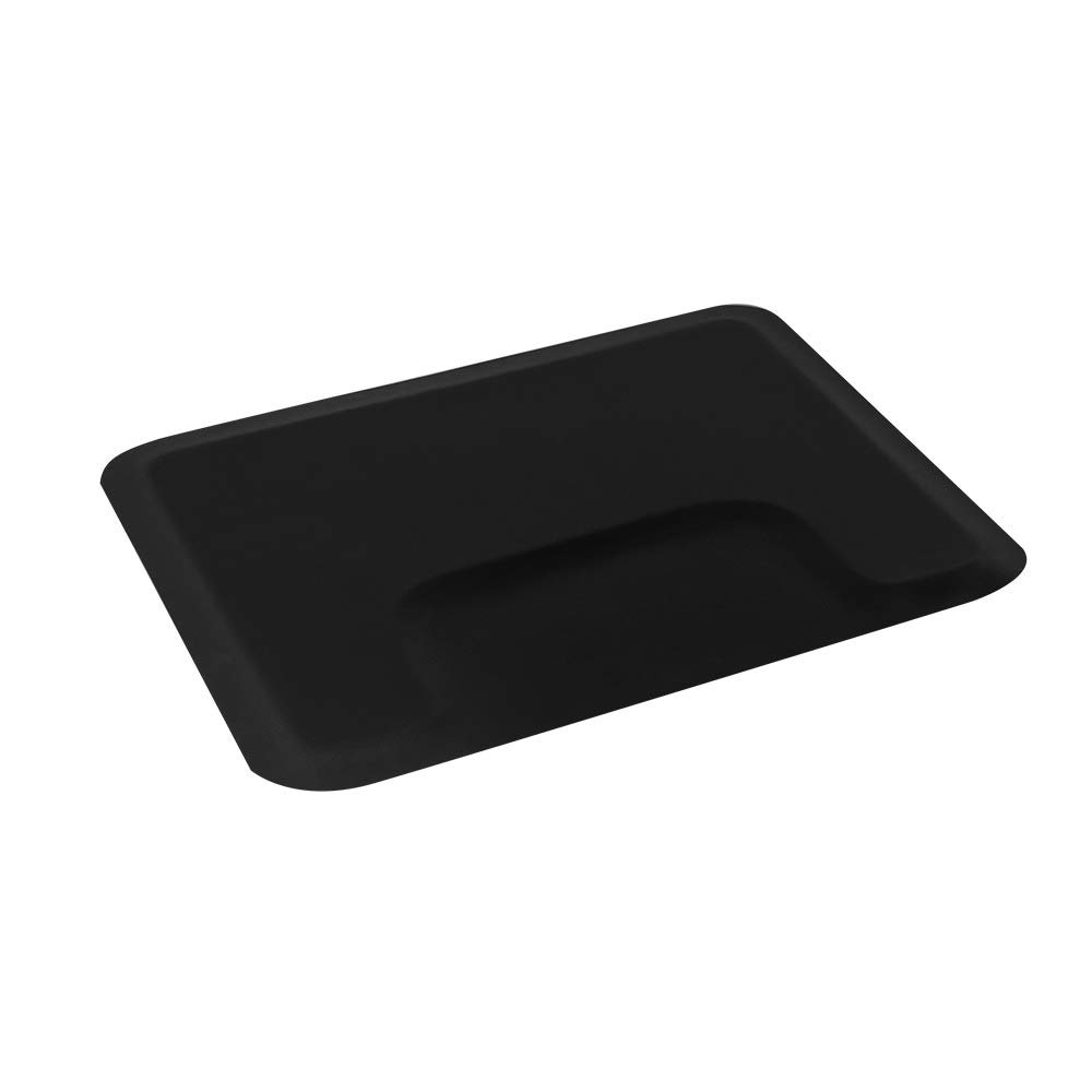 Anti-Fatigue Salon Mat for Barber Chair Base, Beauty Salon Thick Chair Mat Non-Slip Floor Comfort Stand Mat for Salon Barber Shop,Black (Square, 3'*4'*1/2")