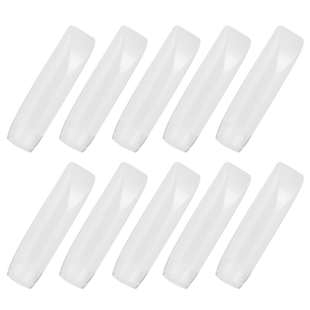 Healifty 10pcs Travel Lotion Containers Squeezable Cream Dispensers for Toiletries Pe Material for Wash Gel and Cream Storage Portable Travel Bottles