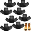 8 Pieces Toe Guards for Boots Toe Protectors Work Foot Guards Rubber Shoes Covers Boot Shoes Head Caps for Repairing Do Not Include Glue and Sandpaper view 1