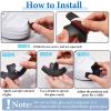 8 Pieces Toe Guards for Boots Toe Protectors Work Foot Guards Rubber Shoes Covers Boot Shoes Head Caps for Repairing Do Not Include Glue and Sandpaper view 3