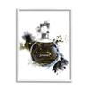 Stupell Industries Glam Cosmetic Bottle Black Gold Watercolor Perfume Bottle view 1
