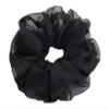 2 count organza jumbo xxl scrunchies for women (Noir) view 1