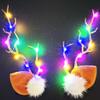 BARTOSI LED Light Christmas Hair Clips Reindeer Antlers Xmas Hairpins Hair Accessories for Women and Girls view 1