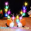 BARTOSI LED Light Christmas Hair Clips Reindeer Antlers Xmas Hairpins Hair Accessories for Women and Girls view 2