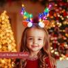 BARTOSI LED Light Christmas Hair Clips Reindeer Antlers Xmas Hairpins Hair Accessories for Women and Girls view 3