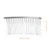Beaupretty French Hair Pin Hair Comb Clips for Women, 7. 8cm 20 Teeth Metal Hair Clip Wire Bridal Wedding Veil Combs () Bridal Veil view 2