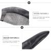 1pc Black Buffalo Horn Comb Pocket Hair Brush Scalp Comb Styling for Men Womens Hair Nets for Sleeping Hairdressing Jade Hair Man Massager Horns Wide Tooth view 2