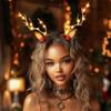 Bartosi LED Light Christmas Hair Clips Reindeer Antlers Xmas Hairpins Hair Barrettes Cute Head Pieces Hair Accessories for Women (Pack of 2) view 4