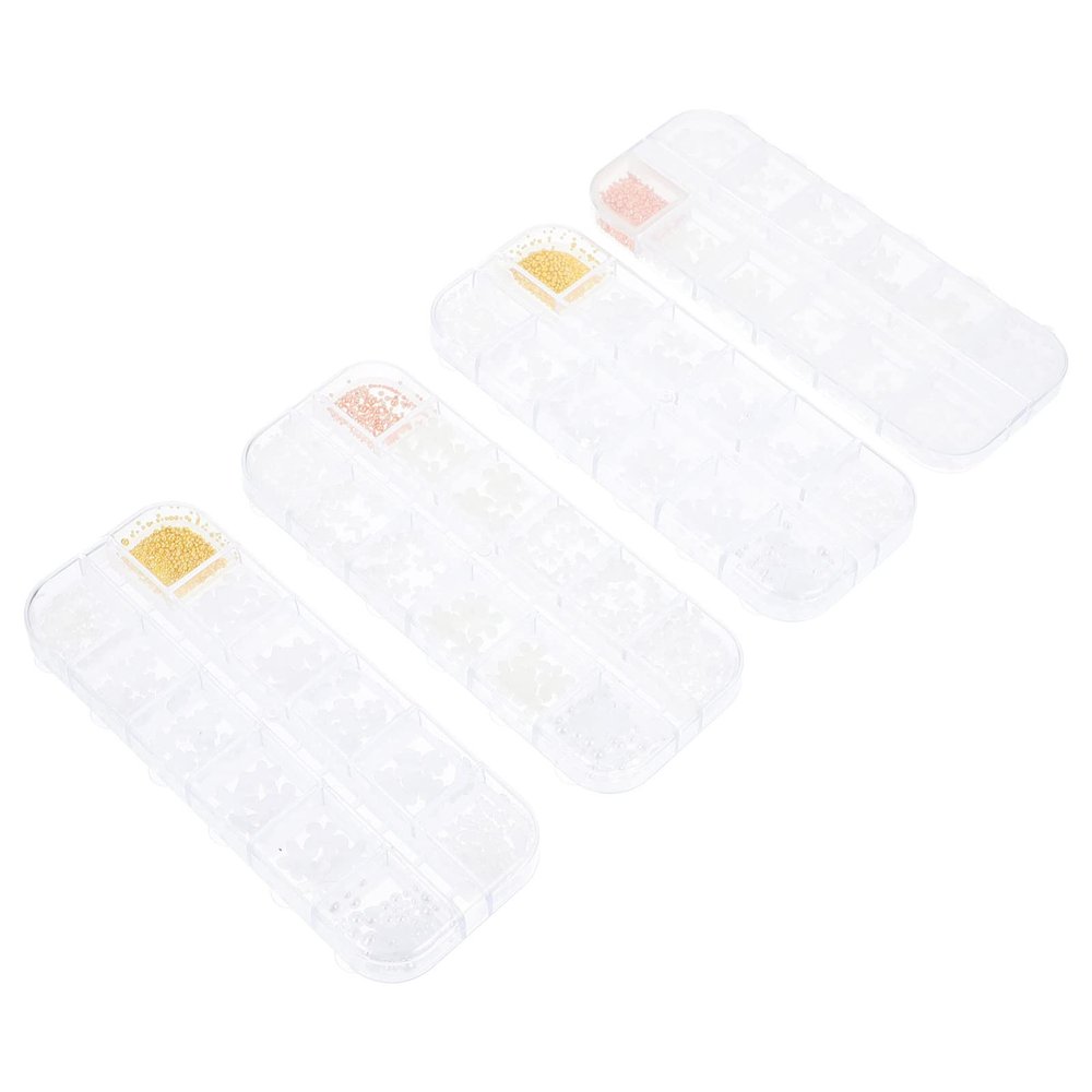Beaupretty Resin Flower Nail Art Charms for Manicure Accessories for Creative Nail Designs Includes Assorted Floral Decorations