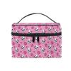Makeup Bags, Pink Skull Girl Travel Makeup Organizer Bag Makeup Case Cosmetic Toiletry Bag for Girl Women Ladies view 1