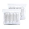 Cotton Swabs, Individually Wrapped Cotton Buds, 200 Count Biodegradable Cotton Tip Applicator Suitable for Ear, Beauty Care, Cleaning, Make-upRound and Pointed Shape Cotton Heads view 1